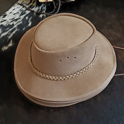 Suede Leather Hat