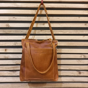 Square Tote in Toffee