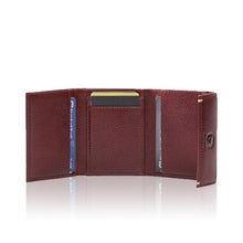 6019 Trifold wallet with flap over clip