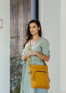 Messenger Bag by Thandana in Mustard
